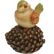 Artikel Herbstdeko Vogel Deko Zapfen Vogelfigur Herbst H19cm