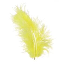 Artikel Vogelfedern Gelb zum Basteln Deko Federn 5cm–10cm 20g
