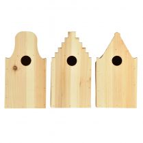 Artikel Vogelhaus Holz Nistkasten Blaumeise 22,5cm 3er Set Natur Braun