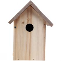 Artikel Vogelhaus Holz Nistkasten 23 cm Natur Braun Beige für Außenbereich