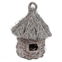 Deko Vogelhaus Holz Metall Deko Baumhaus Ø17cm H26cm