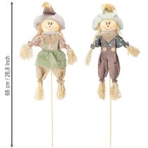 Artikel Blumenstecker Vogelscheuche Herbstdeko 4-teilig