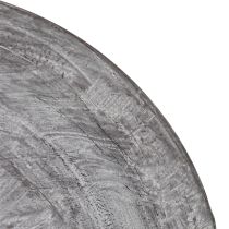 Artikel Dekorative Vogeltränke aus Metall mit Blattmuster, 74 cm, Grau