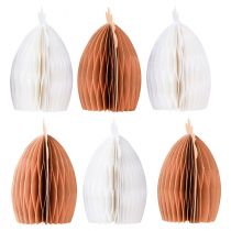 Artikel Wabenpapier Osterhühner Dekofiguren 11×6,5×12 cm Weiß Orange 6 Stück