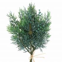 Artikel Dekozweig Wacholder mit Zapfen Grün, Blau gewaschen 25cm 2 St