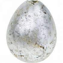 Wachtelei Deko Silbern Leer 3cm Osterdeko 50St