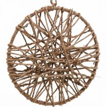 Wanddeko Boho Style, Dekoring Juteband Ø23cm 5St