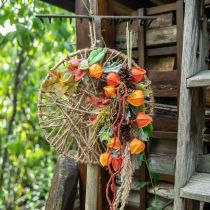 Wanddeko Boho Style, Dekoring Juteband Ø28,5cm 4St