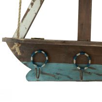 Artikel Wandregal Schiff Maritime Deko Holz Garderobe 62×14cm H75cm