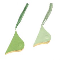 Artikel Weihnachtsanhänger aus Papier Grün Gold Ø8cm 4er-Set