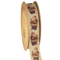 Artikel Weihnachtsband rustikal Band Weihnachtsmann 25mm 15m