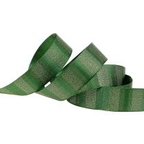 Weihnachtsband mit Goldfäden farbig 25mm 20m