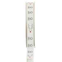 Artikel Geschenkband Weihnachten Weihnachtsband Hohoho Weiß 15mm 20m