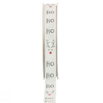 Artikel Geschenkband Weihnachten Weihnachtsband Hohoho Weiß 15mm 20m