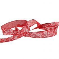 Weihnachtsband mit Motiv 25mm 18m