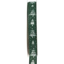 Artikel Weihnachtsband mit Tannen Geschenkband Grün 15mm 20m