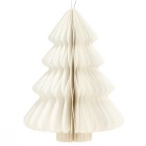 Artikel Weihnachtsbaum Papier Weihnachten Weiß Silber 20cm 5St
