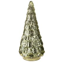 Artikel Weihnachtsbaum LED dekorativ glänzend Glas Vintage Grün Gold