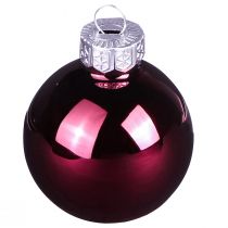 Artikel Glas-Weihnachtskugeln Berry Mix Ø6cm 24-teilig