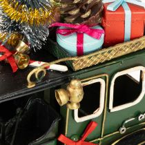 Artikel Dekoratives Weihnachtsauto mit Geschenken und Tanne für festliche Dekoration