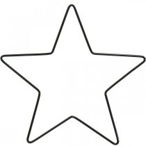 Artikel Weihnachtsdeko Metallstern Schwarz Stern Anhänger 15cm 6 St