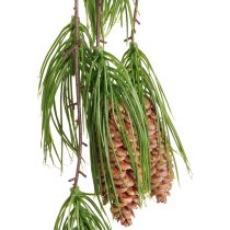 Artikel Weihnachtsgirlande künstlich Tannengrün 6 Zapfen 78cm