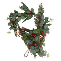 Weihnachtsgirlande Tannengirlande künstlich Eukalyptus Konifere Beerenzweig 160cm