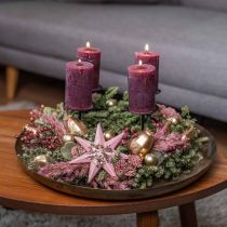Weihnachtskranz Grün Trockenblumenkranz Leinenkraut Ø34cm