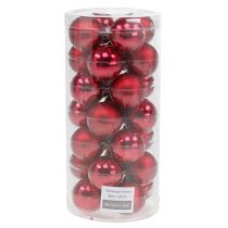 Artikel Weihnachtskugel Ø4cm Rot Glanz/Matt 24 St