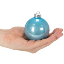 Artikel Weihnachtskugel-Set Glas bunt 75 mm 14 Stück