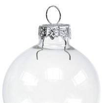 Artikel Weihnachtskugel Glas Ø4cm klar 24 St