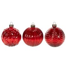 Artikel Weihnachtskugeln aus Glas Rot Ø 8 cm 12 Stück