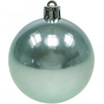 Artikel Weihnachtskugeln Kunststoff Hellblau Ø6cm 10er Set