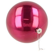 Artikel Weihnachtskugel aus Plastik 14 cm Durchmesser Pink