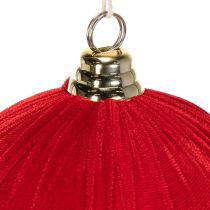Artikel Weihnachtskugeln Rot Samtoptik 20cm 3er-Set