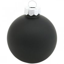 Artikel Christbaumkugeln Schwarz 6,5 cm Höhe Ø 6 cm Glaskugeln 24 Stück