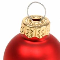 Artikel Mini Weihnachtskugel Rot Sortiert Ø2,5cm 24 St
