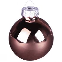 Artikel Glas-Weihnachtskugeln Apricot Rosa Ø 4 cm 24 Stück