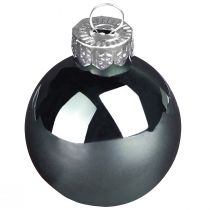 Artikel Weihnachtskugeln Glas Baumkugeln Grün Grau 4cm 24 St