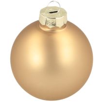 Artikel Weihnachtskugeln Gold und Rosé Echtglas Ø60mm 24 St