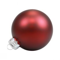 Artikel Gläserne Weihnachtskugeln Bordeaux Ø7,5cm 12 Stück