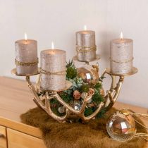 Weihnachtskugeln Glas Christbaumkugeln Klar, Braun Ø10cm 3St