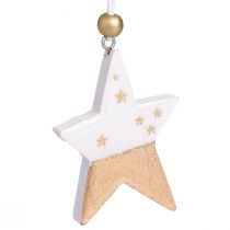 Artikel Weihnachtsschmuck Holz Stern Baum Herz 6,5–7cm 6 St
