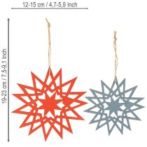 Artikel Weihnachtsstern Holz Deko 8St