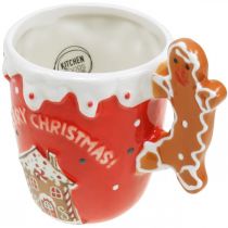 Artikel Weihnachtstasse Tasse Merry Christmas Rot Keramik H10,5cm