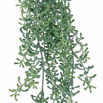 Grünpflanze hängend künstlich Hängepflanze mit Knospen Grün, Weiß 100cm