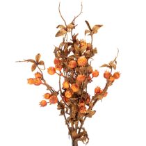 Artikel Künstlicher Weißdornzweig aus Kunststoff 75 cm Braun-Orange für Innen