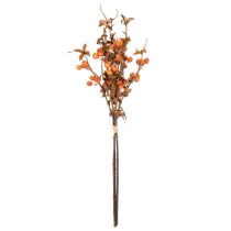 Artikel Künstlicher Weißdornzweig aus Kunststoff 75 cm Braun-Orange für Innen