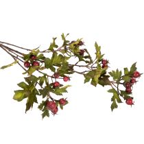 Artikel Künstlicher Weißdorn-Zweig mit roten Beeren 110cm Dekoration