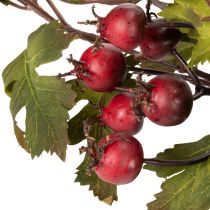 Artikel Künstlicher Weißdorn-Zweig mit roten Beeren 110cm Dekoration
